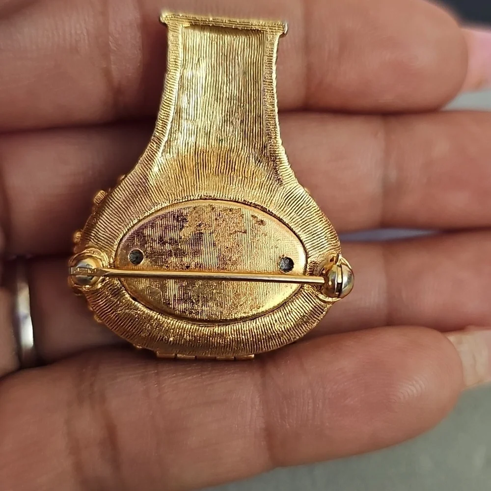 AVON Vintage Rhinestone Perfume Brooch